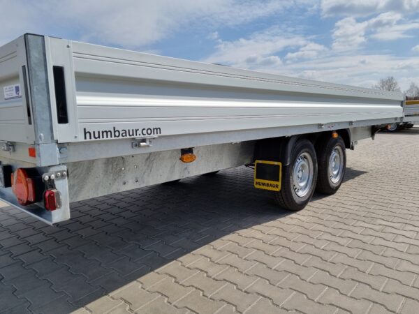 Przyczepa ciężarowa skrzyniowa dwuosiowa 5 metrowa Humbaur HT 355221 GR