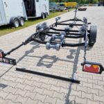 Przyczepa podłodziowa Lorries PP18 7023 czarna pod łódkę pod jacht yacht boat trailer 6,6m 1 oś