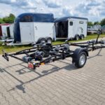 Przyczepa podłodziowa Lorries PP18 7023 czarna pod łódkę pod jacht yacht boat trailer 6,6m 1 oś