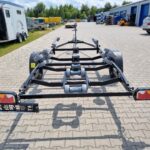 Przyczepa podłodziowa Lorries PP18 7023 czarna pod łódkę pod jacht yacht boat trailer 6,6m 1 oś