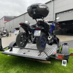 Lorries MT-2 przyczepa lekka do przewozu dwóch motocykli pod dwa motocykle opuszczana