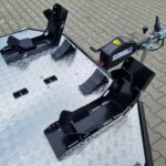 Przyczepa do przewozu 2 motocykli rowerów quada ATV pod motocykl quad Lorries MT-2 składana platforma lekka 750 kg