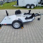 Przyczepa do przewozu 2 motocykli rowerów quada ATV pod motocykl quad Lorries MT-2 składana platforma lekka 750 kg