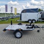 Przyczepa do przewozu 2 motocykli rowerów quada ATV pod motocykl quad Lorries MT-2 składana platforma lekka 750 kg