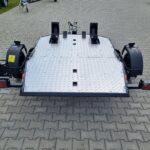 Przyczepa do przewozu 2 motocykli rowerów quada ATV pod motocykl quad Lorries MT-2 składana platforma lekka 750 kg