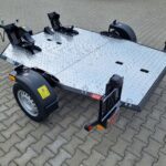 Przyczepa do przewozu 2 motocykli rowerów quada ATV pod motocykl quad Lorries MT-2 składana platforma lekka 750 kg