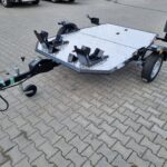 Przyczepa do przewozu 2 motocykli rowerów quada ATV pod motocykl quad Lorries MT-2 składana platforma lekka 750 kg