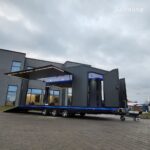 Przyczepa ciężarowa trzyosiowa zamknięty kontener enclosed trailer transporter furgon Ta-No SPORT TRANSPORTER PREMIUM DMC 3500kg uchylna niski kąt do przewozu sportowych samochodów