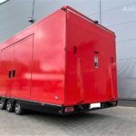 Przyczepa ciężarowa trzyosiowa zamknięty kontener enclosed trailer transporter furgon Ta-No SPORT TRANSPORTER PREMIUM DMC 3500kg uchylna niski kąt do przewozu sportowych samochodów