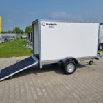 Przyczepa cargo kontener lekki 750 kg CD260UBR rampa pod quada motocykl 260 x 130 cm