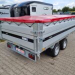 Przyczepa kiper wywrotka dump trailer dumping tipper anhanger Brenderup TT5325 ATB 3500 kg 2700 kg najazdy aluminiowe plandeka nadstawki skrzynia 325 cm x 180 cm wywrót 3 strony pompa hydrauliczna