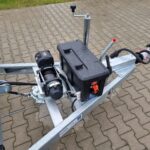 Przyczepa kablowa TANO Drum 3500 PRO 3,5T DMC wciągarka elektryczna przyczepa do kabli kablówka kablowa cable trailer electric winch